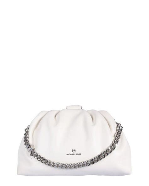 michael kors clutch bag white|Michael Kors nola clutch bag.